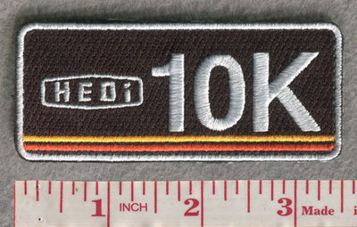 10K Running Reflective 3.5"W x 1.5"H Patch