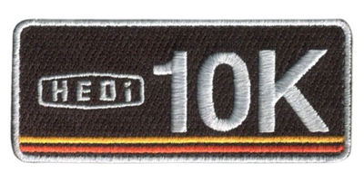 10K Running Reflective 3.5"W x 1.5"H Patch