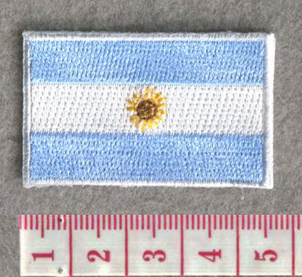 Argentina Country MINI Flag 1.8"W x 1.102"H Patch