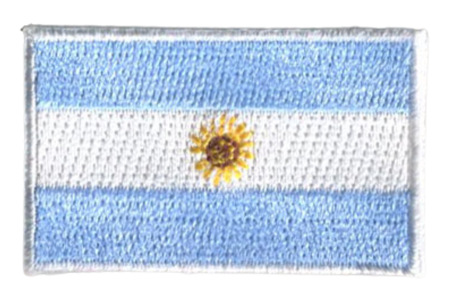 Argentina Country MINI Flag 1.8"W x 1.102"H Patch