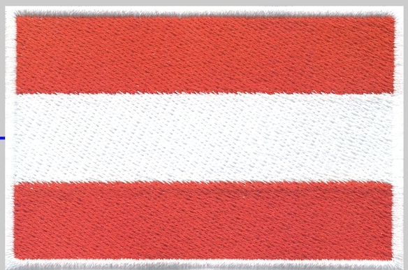 Austria Country Flag Patch