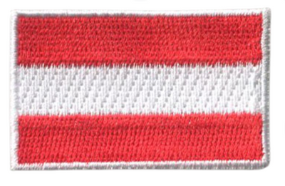 Austria Country MINI Flag 1.8"W x 1.102"H Patch