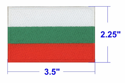 Bulgaria Country Flag 3.5" x 2.25" Patch