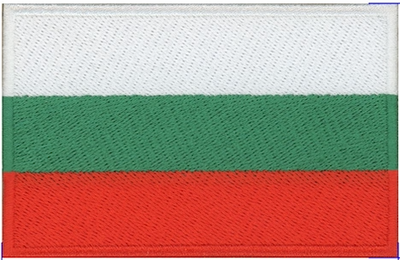 Bulgaria Country Flag 3.5" x 2.25" Patch