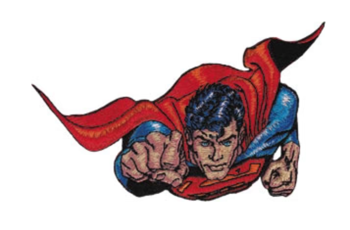 DC Comics Superman Fist 5"x 2.8" Patch