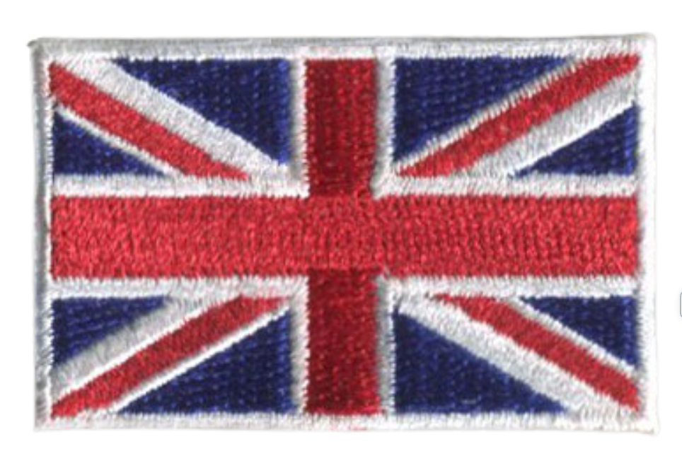 Great Britain Country MINI Flag 1.8"W x 1.102"H Patch
