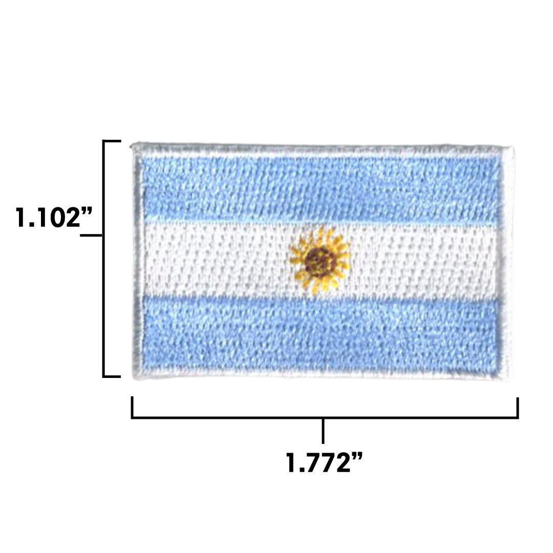 Argentina Country MINI Flag 1.8"W x 1.102"H Patch