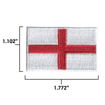 England Country MINI Flag 1.8"W x 1.102"H Patch