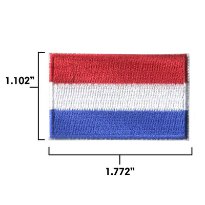 Netherland Country MINI Flag 1.8"W x 1.102"H Patch