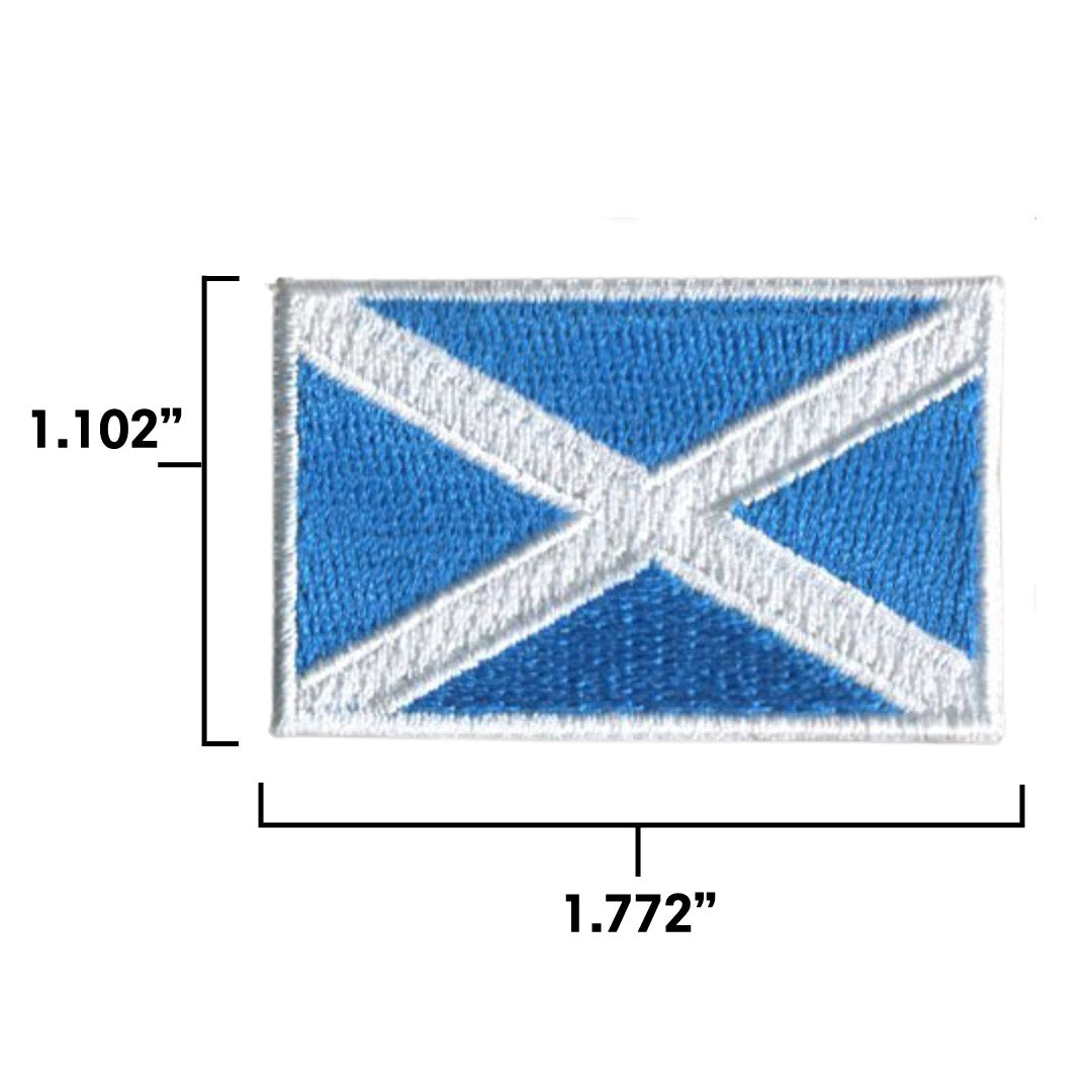Scotland Country MINI Flag 1.8"W x 1.102"H Patch