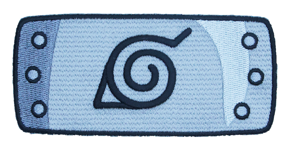 Naruto Leaf Village Headband Patch Clan Badge Embroidered