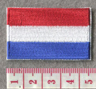 Netherland Country MINI Flag 1.8"W x 1.102"H Patch