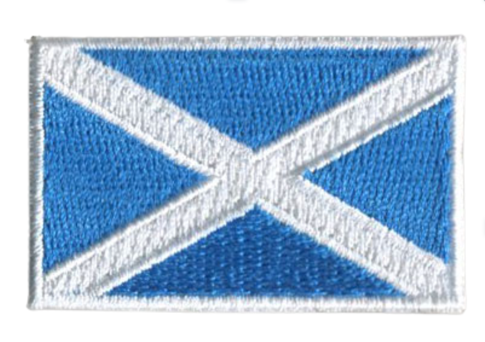 Scotland Country MINI Flag 1.8"W x 1.102"H Patch