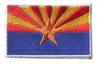 Arizona State MINI Flag 1.8"W x 1.102"H Patch