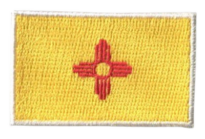 New Mexico State MINI Flag 1.8"W x 1.102"H Patch